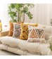 MOCOFO Patterned Chenille Throw Pillow Cover, Decorative Accent Cushion Sham