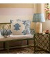 MOCOFO Floral Medallion Throw Pillow Cover, Botanical Decorative Cushion Case for Sofa, Bed, Living Room Accent