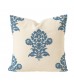 MOCOFO Floral Medallion Throw Pillow Cover, Botanical Decorative Cushion Case for Sofa, Bed, Living Room Accent