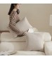 Textured Knit Throw Pillow Cover - Soft Marled Cushion Case for Sofa, Bed, Living Room Decor - MOCOFO