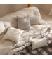 Textured Velvet Throw Pillow Cover - Soft Solid Color Cushion Case for Sofa, Bed, Living Room Decor - MOCOFO