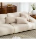 Patchwork Throw Pillow Cover - Modern Woven Block Design Cushion Case for Sofa, Bed, Living Room - MOCOFO