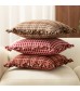 Campfire Plaid Ruffled Throw Pillow Cover - Rustic Country Farmhouse Cushion Case for Sofa, Bed, Living Room - MOCOFO Style