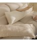 MOCOFO Sherpa Texture Lumbar Pillow Cover, Soft Plush Long Cushion Case for Sofa, Bed, Cozy Accent Pillow