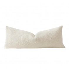 MOCOFO Sherpa Texture Lumbar Pillow Cover, Soft Plush Long Cushion Case for Sofa, Bed, Cozy Accent Pillow