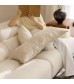 MOCOFO Sherpa Texture Lumbar Pillow Cover, Soft Plush Long Cushion Case for Sofa, Bed, Cozy Accent Pillow