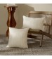 MOCOFO Quilted Texture Lumbar Pillow Cover, Elegant Soft Long Cushion Case for Sofa, Bed, Accent Pillow