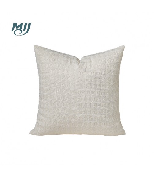 MOCOFO Quilted Texture Lumbar Pillow Cover, Elegant Soft Long Cushion Case for Sofa, Bed, Accent Pillow