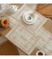 MOCOFO Floral Print Table Runner with Tassels - 13x72 Inch Decorative Dining Linen