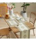 MOCOFO Floral Print Table Runner with Tassels - 13x72 Inch Decorative Dining Linen