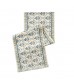 MOCOFO Floral Print Table Runner with Tassels - 13x72 Inch Decorative Dining Linen