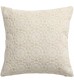 MOCOFO White Cotton Embroidery Throw Pillow Cover - Decorative Lace Overlay Pillowcase