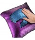 MOCOFO Sequins Mermaid Pillow – Matte Purple Blue Reversible Glitter Pillow Cover