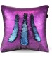 MOCOFO Sequins Mermaid Pillow – Matte Purple Blue Reversible Glitter Pillow Cover