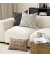 MOCOFO Black and White Throw Pillow Cover - Cotton Woven Decorative Pillowcase