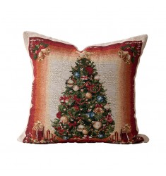 MOCOFO Tapestry Jacquard Christmas Throw Pillow Cover 18x18 Double Sided