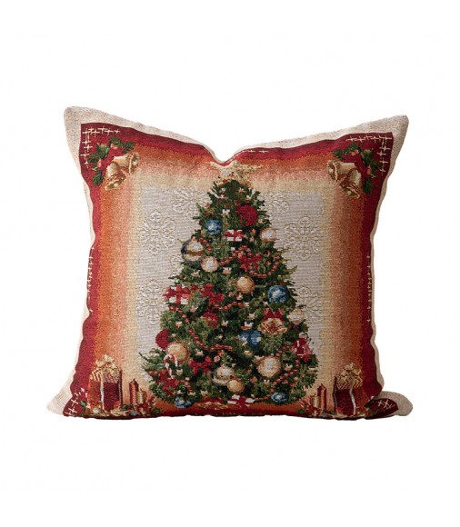 MOCOFO Tapestry Jacquard Christmas Throw Pillow Cover 18x18 Double Sided