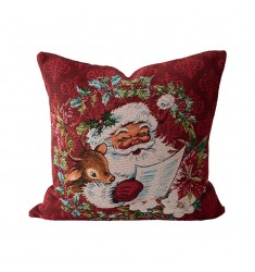 MOCOFO Double Sided Jacquard Christmas Throw Pillow Cover 18x18 Woven Accent