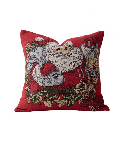 MOCOFO Vintage Jacquard Christmas Throw Pillow Cover 18x18 Double Sided Case