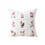MOCOFO Embroidered Christmas Gnome Throw Pillow Cover 18x18 Velvet Cushion