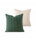 French Woven Cotton Throw Pillow Cover Heathered Lumbar Cushion Case
