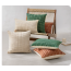 French Woven Cotton Throw Pillow Cover Heathered Lumbar Cushion Case