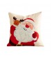 Cute Christmas Plush Throw Pillow Cover 18x18, Holiday Cushion Case for Couch