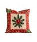 Cute Christmas Plush Throw Pillow Cover 18x18, Holiday Cushion Case for Couch