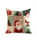 Cute Christmas Plush Throw Pillow Cover 18x18, Holiday Cushion Case for Couch