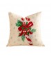 Cute Christmas Plush Throw Pillow Cover 18x18, Holiday Cushion Case for Couch