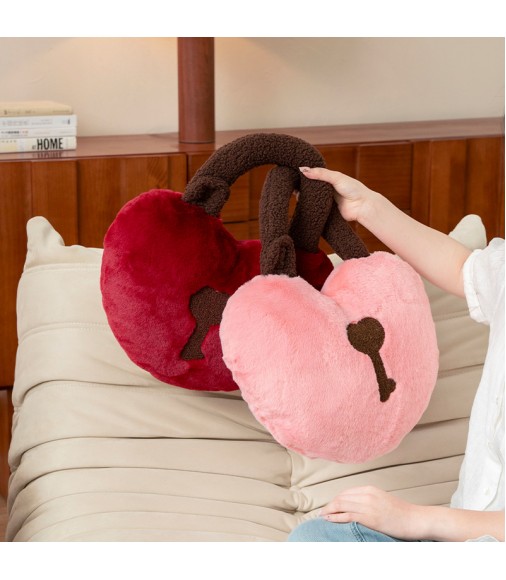 Red Heart Wedding Throw Pillows Set of 2 Newlywed Gift Aesthetic Bridal Room Decor