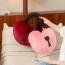 Red Heart Wedding Throw Pillows Set of 2 Newlywed Gift Aesthetic Bridal Room Decor