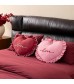 Heart Embroidered Wedding Pillows with Ruffle Edge | Romantic Newlywed Gift Cushion Heart Embroidered Wedding Pillows with Ruffle Edge | Romantic Newlywed Gift Cushion