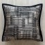 Modern Woven Faux Leather Pillow Covers, Italian Luxury Black & White Cushion Case for Sofa Decor