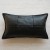 Leather woven black waist pillow