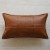 Leather woven warm orange waist pillow