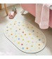 Colorful Polka Dot Quick-Dry Bath Mat - Non-Slip Absorbent PU Rug for Bathroom & Kitchen