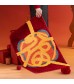 Modern Abstract "Fu" Chinese New Year Red Bath Mat - Non-Slip Festive Floor Rug (40x60cm)