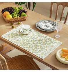 Nutcracker Christmas Placemats - Fringed Festive Table Mats for Holiday Dining & Kitchen Decor