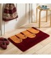 Cute Cat Paw Plush Rug - Soft Non-Slip Washable Bath Mat & Bedside Carpet for Cat Lovers