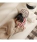 Aesthetic Boucle Character Pillow - Cozy Sherpa Shaped Throw Cushion for Sofa & Bed Decor