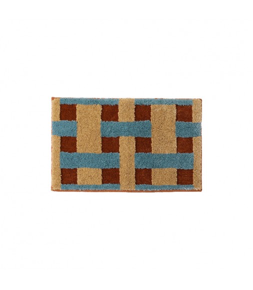 Retro Woven-Grid Microfiber Bath Mat | Non-Slip Absorbent Door Rug
