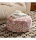 Vintage Floral Floor Pouf | Premium Jacquard Ottoman Seating Vintage Floral Floor Pouf | Premium Jacquard Ottoman Seating