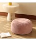 Cozy Sherpa Floor Pouf | Round Plush Ottoman & Footstool