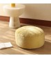 Cozy Sherpa Floor Pouf | Round Plush Ottoman & Footstool