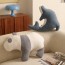 Artistic Panda Dolphin Shape Pillows | Creative Animal Silhouette Plush Artistic Panda Dolphin Shape Pillows | Creative Animal Silhouette Plush
