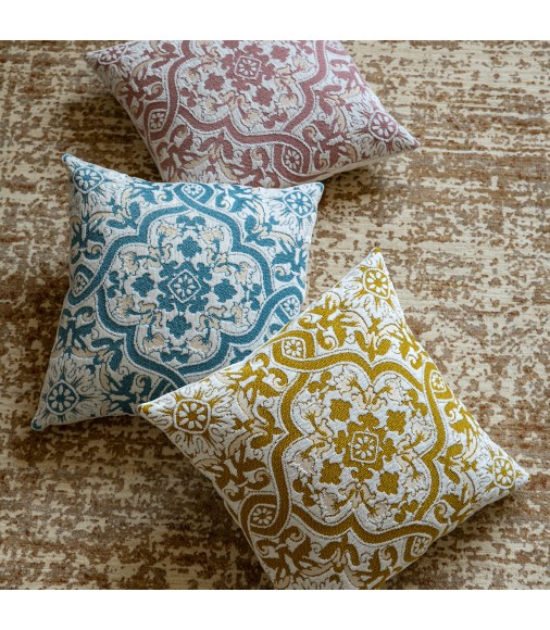 Vintage American Style Jacquard Throw Pillows | Retro Decorative Sofa Cushions