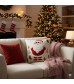 Christmas Pillow Case Cushion Cover Zipper Pillowcase Sofa Decoration