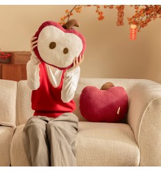 Cute Red Shaped Plush Pillows | Lunar New Year Festive Sofa Decor
