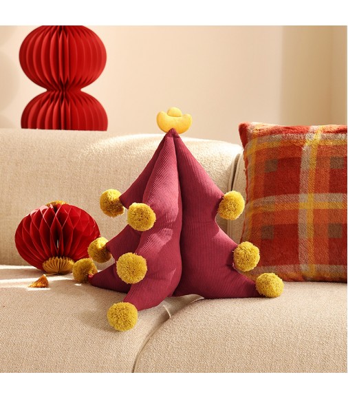 Cute Red Shaped Plush Ornaments | Lunar New Year Sofa Decor